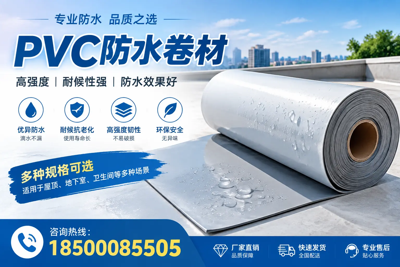 选用PVC防水卷材时需要避开的常见误区，特别是在唐山