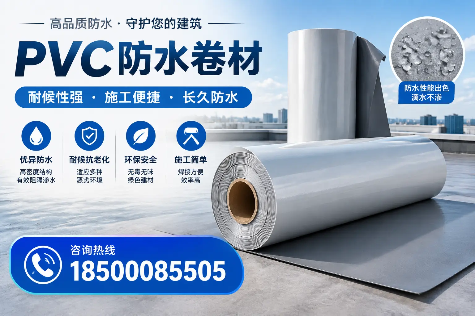 pvc防水卷材在唐山的行业应用前景分析